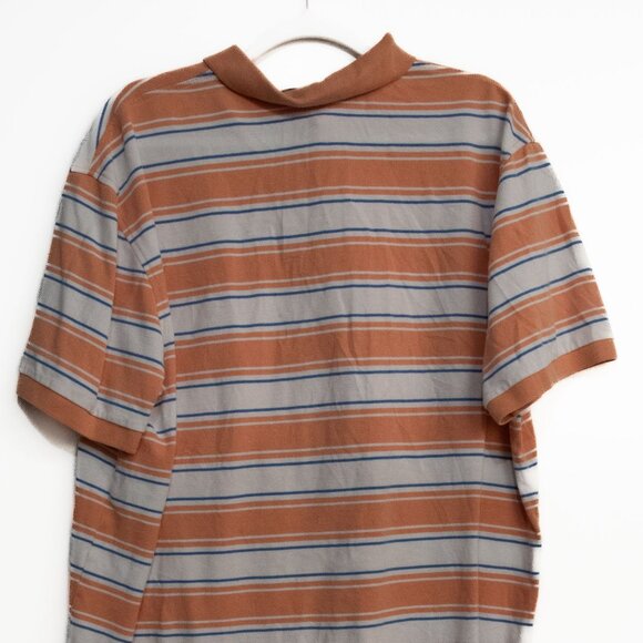 Vintage Izod Striped Polo Shirt XXL Short Sleeve Cotton - Picture 8 of 8